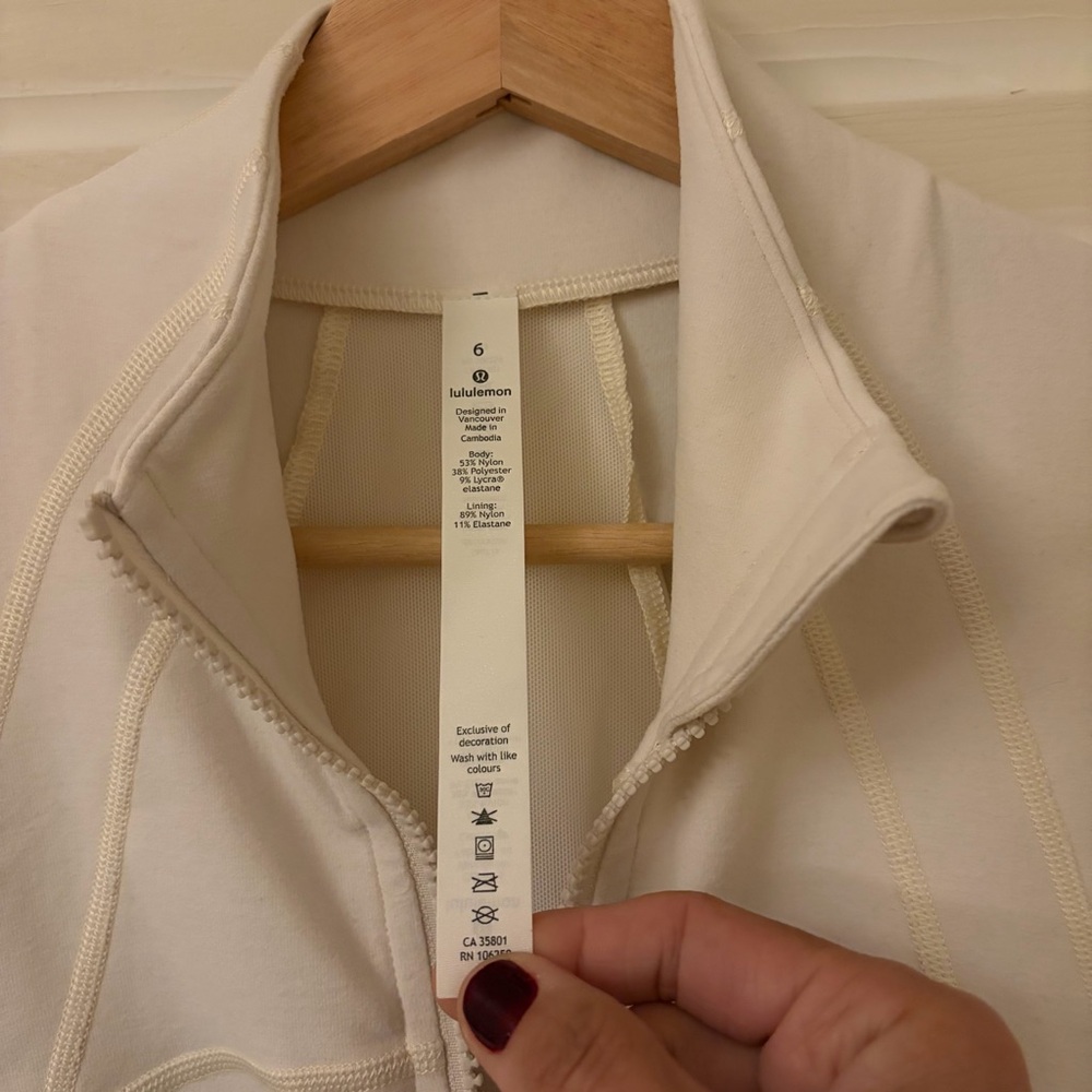 Lululemon Define Jacket Ivory 6